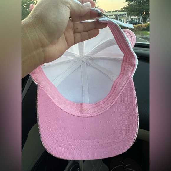 Disney Cruise Line Pink Gold Sparkle Mouse Ears Cap Hat Minnie Mouse. - Picture 3 of 3